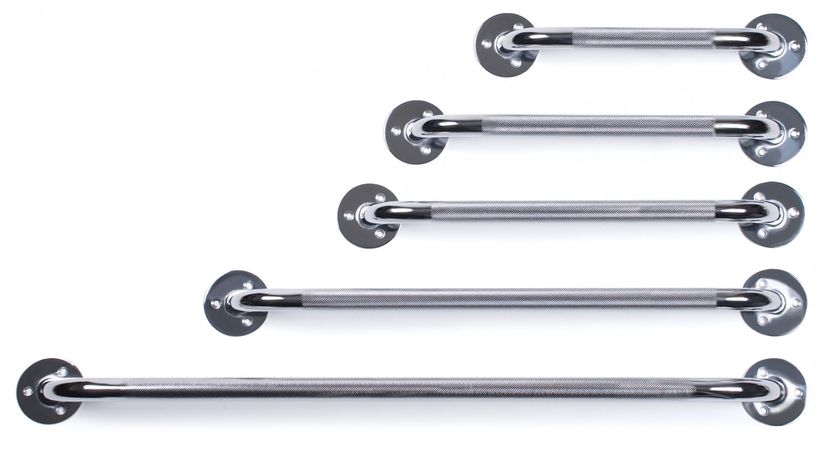 Lumex Grab Bar, Chrome Knurled