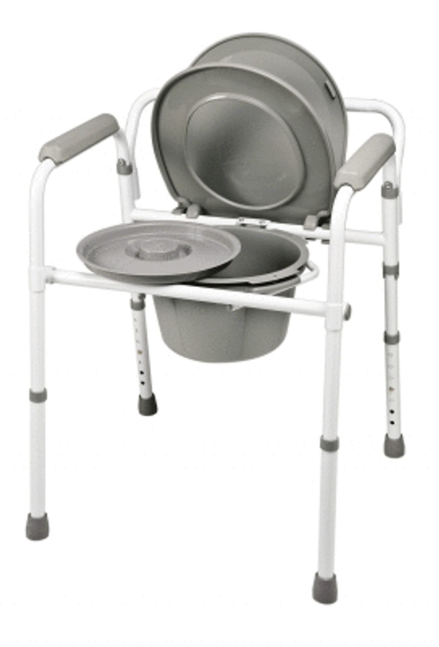 Lumex Commode, Folding Steel, Retail