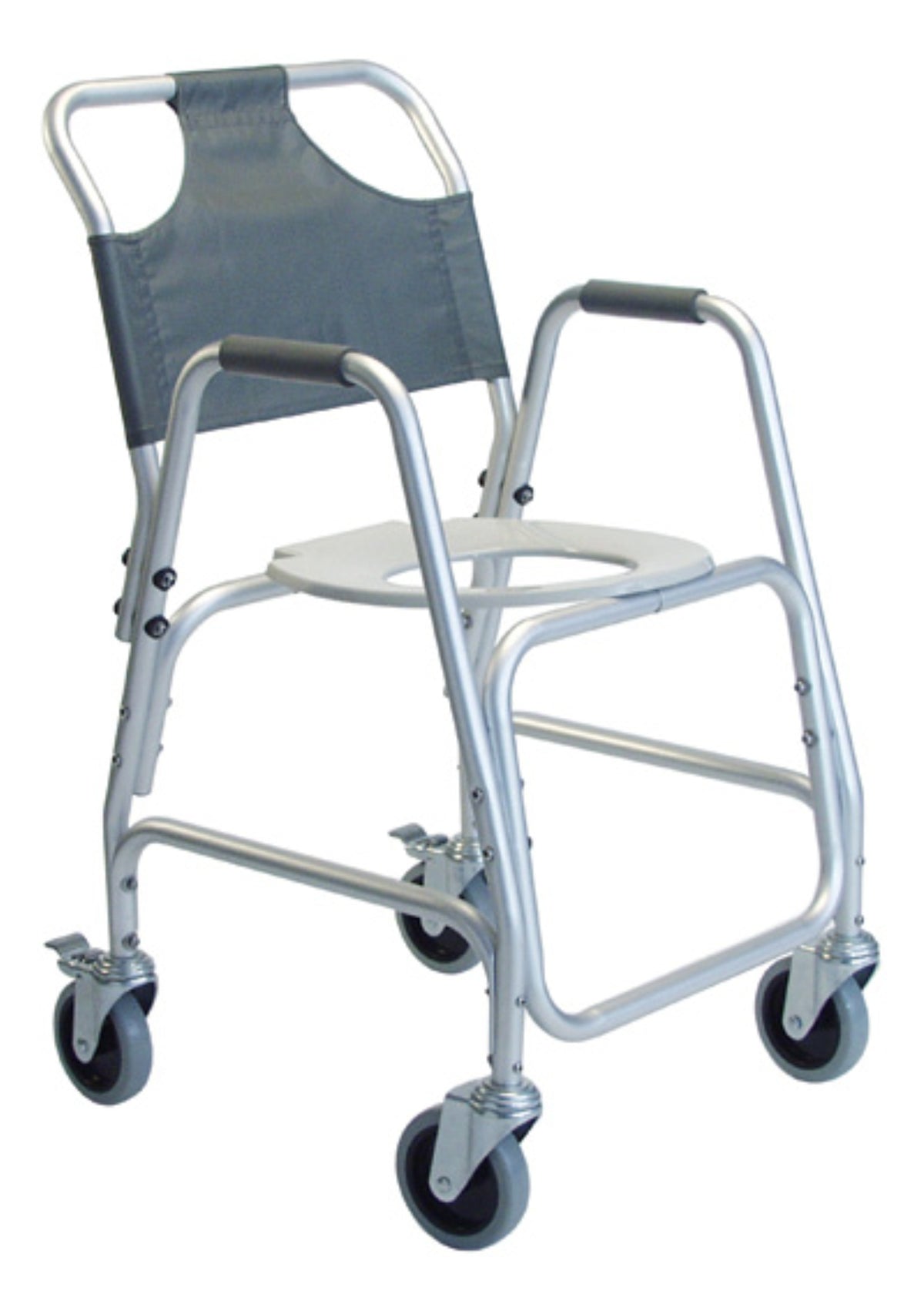 Lumex Shower Chair, Aluminum, 5" Casters