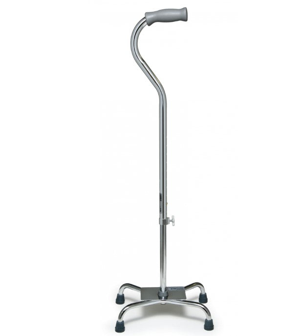 Lumex Silver Collection Adjustable Quad Cane, Low Profile