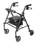 Lumex Steel Knockdown Rollator, 4-Wheel Folding