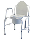 Lumex Commode, Drop Arm, Silver Collection