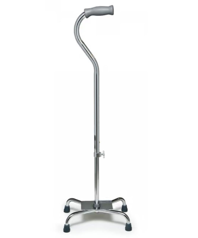 Lumex Quad Cane, Large Base, Aluminum
