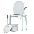 Steel Drop-Arm Commode
