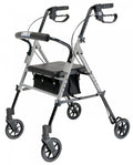 Lumex Rollator, Height-Adjustable, Silver